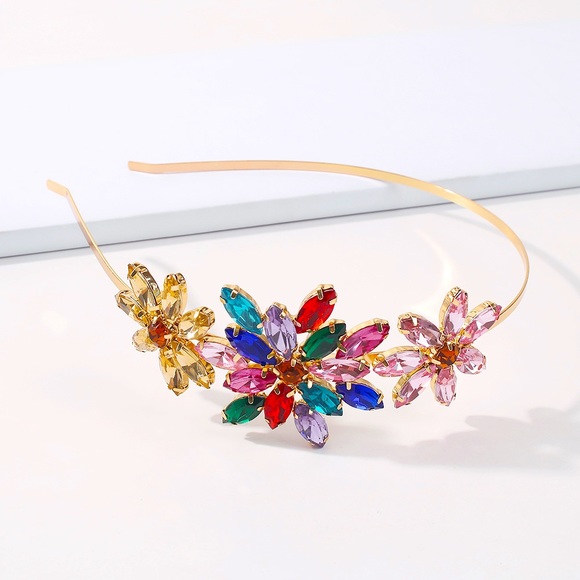 Multicolor gemstone headband - Picture 7 of 8